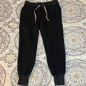 Figs Black Nepal Skinny Scrub Joggers Size Medium